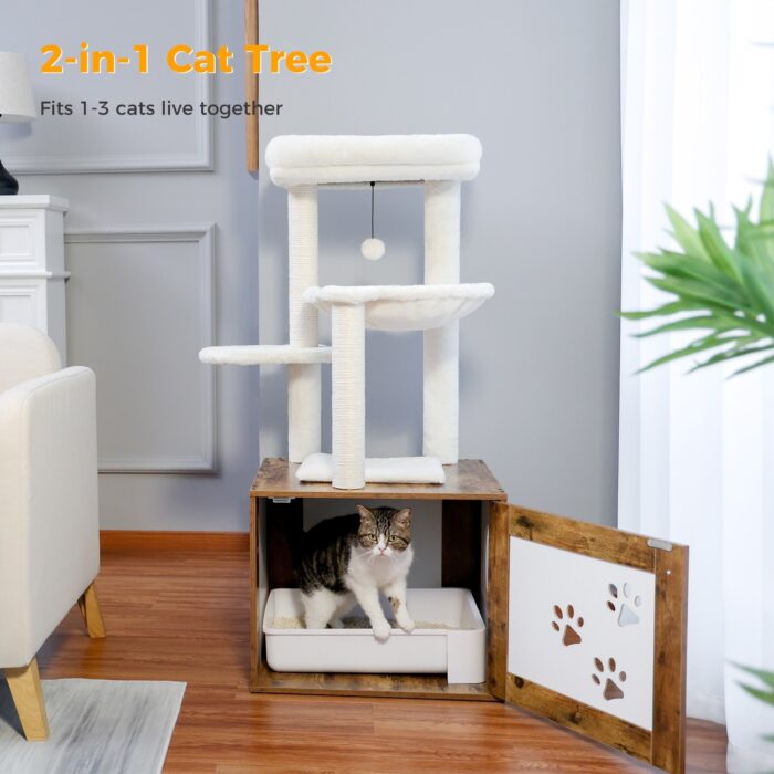 Katzenbaum aus Holz – Komfortable Ruheoase für Ihre Katze-5