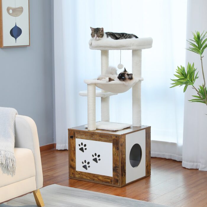 Katzenbaum aus Holz – Komfortable Ruheoase für Ihre Katze-8