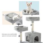 Katzenbaum Kratzbaum Hoch 160cm mit Plattformen für große Katzen-6