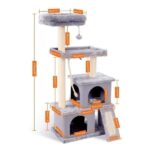 Katzenkratzbaum 130cm: Großes Kletterparadies für neugierige Katzen – robust, stabil & langlebig-3