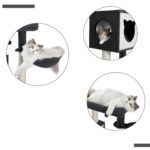 Katzenkratzbaum 150cm Höhe - Stabiler Kletterbaum für Katzen mit Schlafplätzen-3