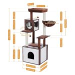 Katzenkratzbaum mit integrierter Katzentoilette: Multifunktionaler Spielplatz & ruhiger Rückzugsort für Ihre Katze-10