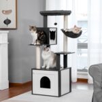 Katzenkratzbaum mit integrierter Katzentoilette: Multifunktionaler Spielplatz & ruhiger Rückzugsort für Ihre Katze