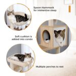 Katzenkratzbaum mit integrierter Katzentoilette: Multifunktionaler Spielplatz & ruhiger Rückzugsort für Ihre Katze-7
