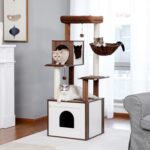 Katzenkratzbaum mit integrierter Katzentoilette: Multifunktionaler Spielplatz & ruhiger Rückzugsort für Ihre Katze-8