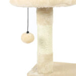 Katzenkratzbaum mit Kratzfläche für Wohnungskatzen zum Klettern, Spielen und Krallenwetzen-8