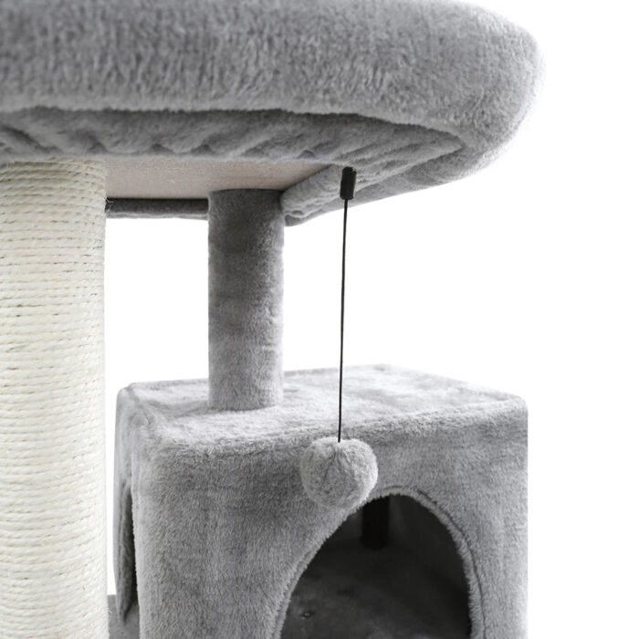 Katzenkratzbaum mit mehreren Ebenen, Spielzeug und Kratzfläche für Wohnungskatzen-13