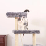 Katzenkratzbaum mit mehreren Ebenen, Spielzeug und Kratzfläche für Wohnungskatzen-4