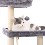Katzenkratzbaum mit mehreren Ebenen, Spielzeug und Kratzfläche für Wohnungskatzen-6