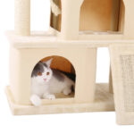 Katzenkratzbaum mit mehreren Ebenen, Spielzeug und Kratzfläche für Wohnungskatzen-8