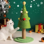 Katzenkratzbaum Weihnachtsbaum Stil mit Kratzfläche für Katzen zum Spielen und Klettern