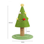 Katzenkratzbaum Weihnachtsbaum Stil mit Kratzfläche für Katzen zum Spielen und Klettern-4