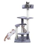 Kratzbaum 100cm Katzenmöbel Kletterbaum Spielplatz für Katzen mit Schlafplatz