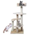 Kratzbaum 100cm Katzenmöbel Kletterbaum Spielplatz für Katzen mit Schlafplatz-2
