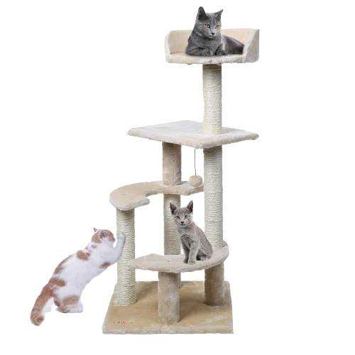 Kratzbaum 100cm Katzenmöbel Kletterbaum Spielplatz für Katzen mit Schlafplatz-2