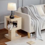 Kratzbaum aus Holz mit mehreren Ebenen für Katzen Kletterbaum Spielplatz
