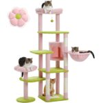 Kratzbaum Blume Design 150cm - Katzenmöbel für Spiel und Komfort