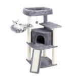 Kratzbaum für 2 Katzen Mehrstöckiger Katzenbaum mit Kratzsäulen und Liegeflächen-4