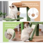 Kratzbaum Kaktus Design mit Sisalstamm für Katzen zum Krallenwetzen und Spielen-5