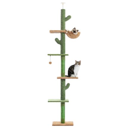 Kratzbaum Kaktusdesign Kletterbaum Katzenmöbel für aktive und verspielte Katzen