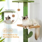 Kratzbaum Kaktusdesign Kletterbaum Katzenmöbel für aktive und verspielte Katzen-5
