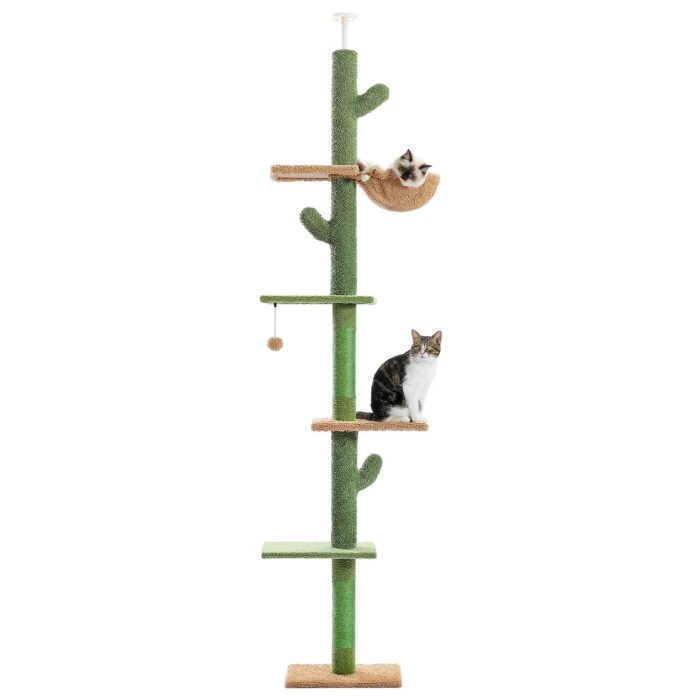 Kratzbaum Kaktusdesign Kletterbaum Katzenmöbel für aktive und verspielte Katzen