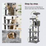Robuster Katzenkratzbaum 150cm für glückliche Katzen und viel Spaß-7
